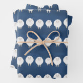 Het tellen van schapen het verpakken document blad inpakpapier vel (In situ)