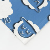 Het tellen van Schapenblauw, vlooiendeken Fleece Deken (Hoek)