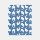 Het tellen van Schapenblauw, vlooiendeken Fleece Deken (Voorkant)