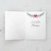 Het tellen van Waterverf Posies van de Verlichting Bedankkaart (Binnen)