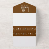 Het telt op in chocolade all in one uitnodiging (Buitenkant)