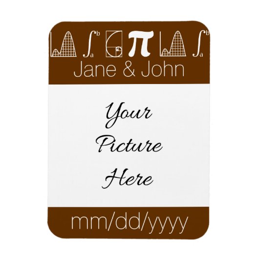 Het telt op in chocolade Save-the-Date-magneet Magneet (Verticaal)