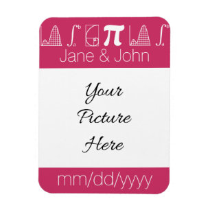 Het telt op in framboos save-the-date-magneet magneet