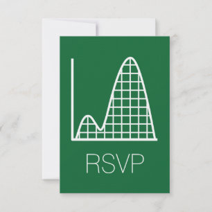 Het telt op in groene RSVP-kaart RSVP Kaartje