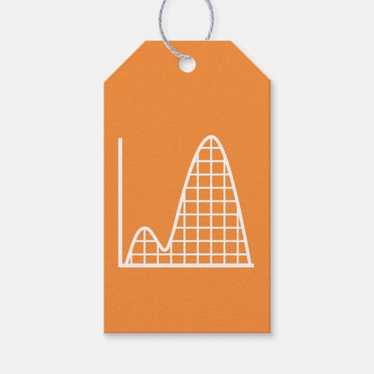 Het telt op in oranje cadeautag cadeaulabel (Voorkant)