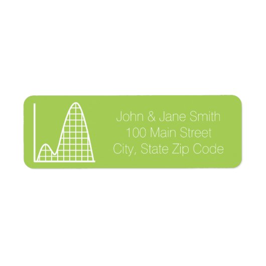 Het telt op in Peridot retouradreslabel Etiket (Voorkant)