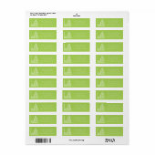 Het telt op in Peridot retouradreslabel Etiket (Full Sheet)