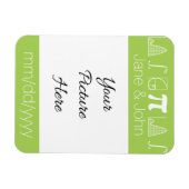 Het telt op in Peridot Save-the-Date magneet (Horizontaal)