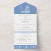 Het telt op in Periwinkle All In One Uitnodiging (Binnen)