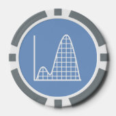 Het telt op in Periwinkle Poker Chips (Voorkant)