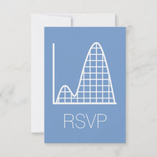Het telt op in Periwinkle RSVP-kaart RSVP Kaartje