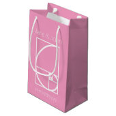 Het telt op in Petal Roze Cadeautas (Achterkant Gekanteld)