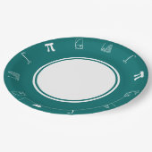 Het telt op in Teal Papieren Bord (Gekanteld)