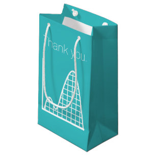 Het telt op in turquoise cadeautas