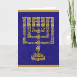 Het Tempel Menorah wenskaart Feestdagen Kaart