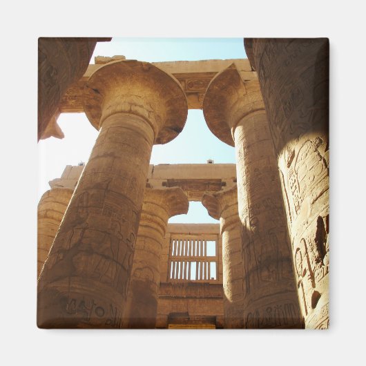 Het Tempelcomplex van Karnak in Thebe, Egypte Magneet (Voorkant)