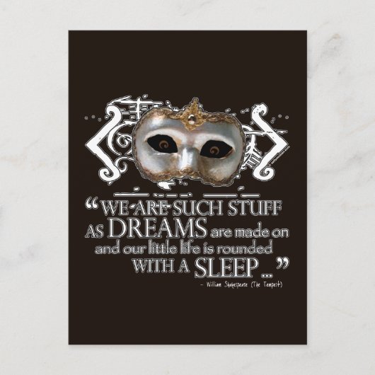 Het Tempest Quote Briefkaart (Voorkant)