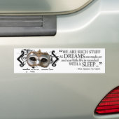 Het Tempest Quote Bumpersticker (Op auto)