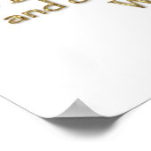 Het Tempest Quote (Gold Version) Poster (Hoek)