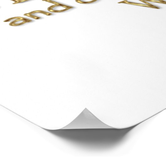 Het Tempest Quote (Gold Version) Poster (Hoek)