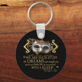 Het Tempest Quote (Gold Version) Sleutelhanger (Voorkant)