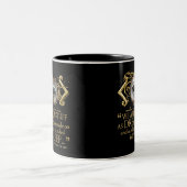 Het Tempest Quote (Gold Version) Tweekleurige Koffiemok (Center)