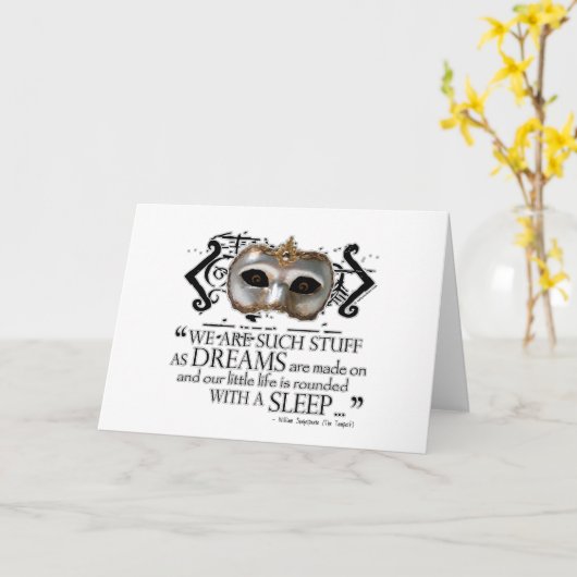 Het Tempest Quote Kaart (Gele Bloem)