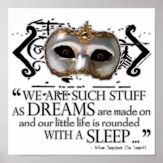 Het Tempest Quote Poster (Voorkant)