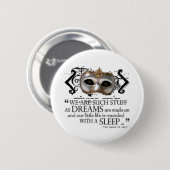 Het Tempest Quote Ronde Button 5,7 Cm (Voorkant /achterkant)