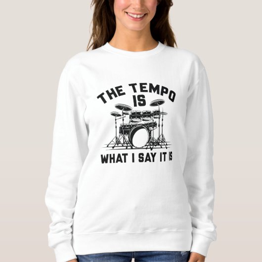 Het Tempo Is Wat Ik Zeg Dat Het Is Trui (Voorkant)