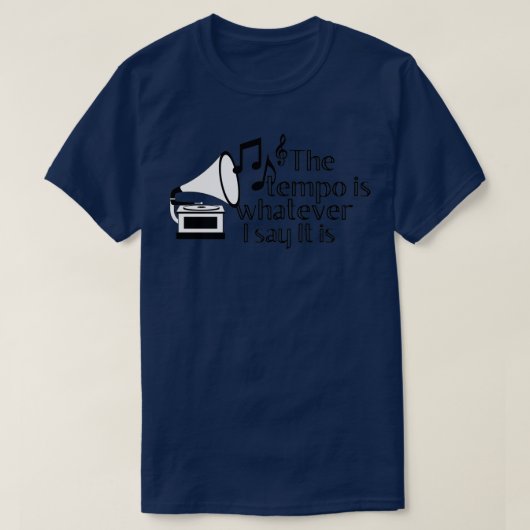 Het tempo is wat ik zeg het is 1 t-shirt (Design voorkant)