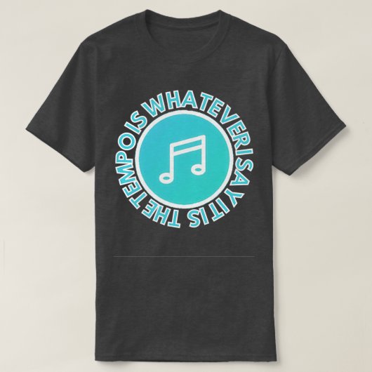 Het tempo is wat ik zeg het is 1 t-shirt (Design voorkant)