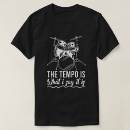 Het tempo is wat ik zeg het is een gave grappige d t-shirt