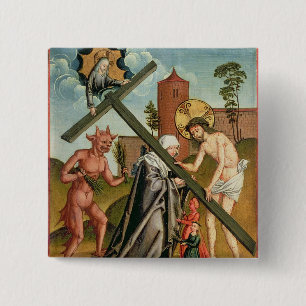 Het Temptation of a Saint Vierkante Button 5,1 Cm