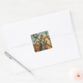 Het Temptation of a Saint Vierkante Sticker (Envelop)