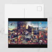Het Temptation of Saint Anthony, Bosch Briefkaart (Voorkant / Achterkant)
