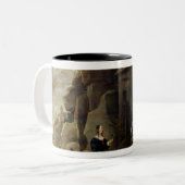 Het Temptation of St. Anthony 2 Tweekleurige Koffiemok (Voorkant links)