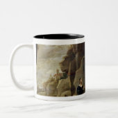Het Temptation of St. Anthony 2 Tweekleurige Koffiemok (Links)