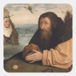Het Temptation of St. Anthony 2 Vierkante Sticker