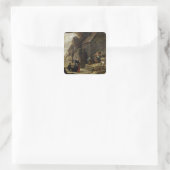 Het Temptation of St. Anthony 2 Vierkante Sticker (Tas)
