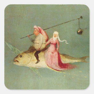 Het Temptation of St. Anthony 2 Vierkante Sticker