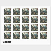 Het Temptation of St. Anthony 2 Vierkante Sticker (Vel)