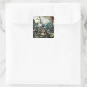 Het Temptation of St. Anthony 2 Vierkante Sticker (Tas)