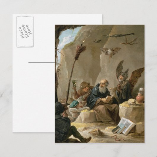 Het Temptation of St. Anthony Briefkaart (Voorkant / Achterkant)