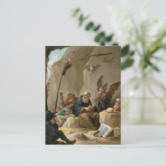 Het Temptation of St. Anthony Briefkaart (Staand voorkant)