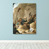 Het Temptation of St. Anthony Canvas Afdruk (Insitu (Houten vloer))