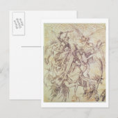 Het Temptation of St. Anthony (graving) Briefkaart (Voorkant / Achterkant)