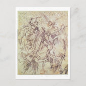 Het Temptation of St. Anthony (graving) Briefkaart (Voorkant)