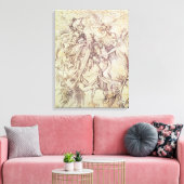 Het Temptation of St. Anthony (graving) Canvas Afdruk (Insitu (Woonkamer))