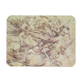 Het Temptation of St. Anthony (graving) Magneet (Horizontaal)